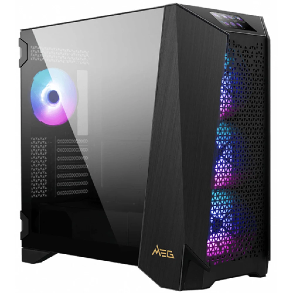 Компьютерный корпус MSI MEG PROSPECT 700R EATX/ATX/mATX/ITX, 2x2.5”, 2x2.5"/3.5”, 2xUSB 3.2 Gen1 Type-A, 1xUSB 3.2 Gen2x2 Type-C, HD Audio, Mic, ARGB, Touch Panel, ATX