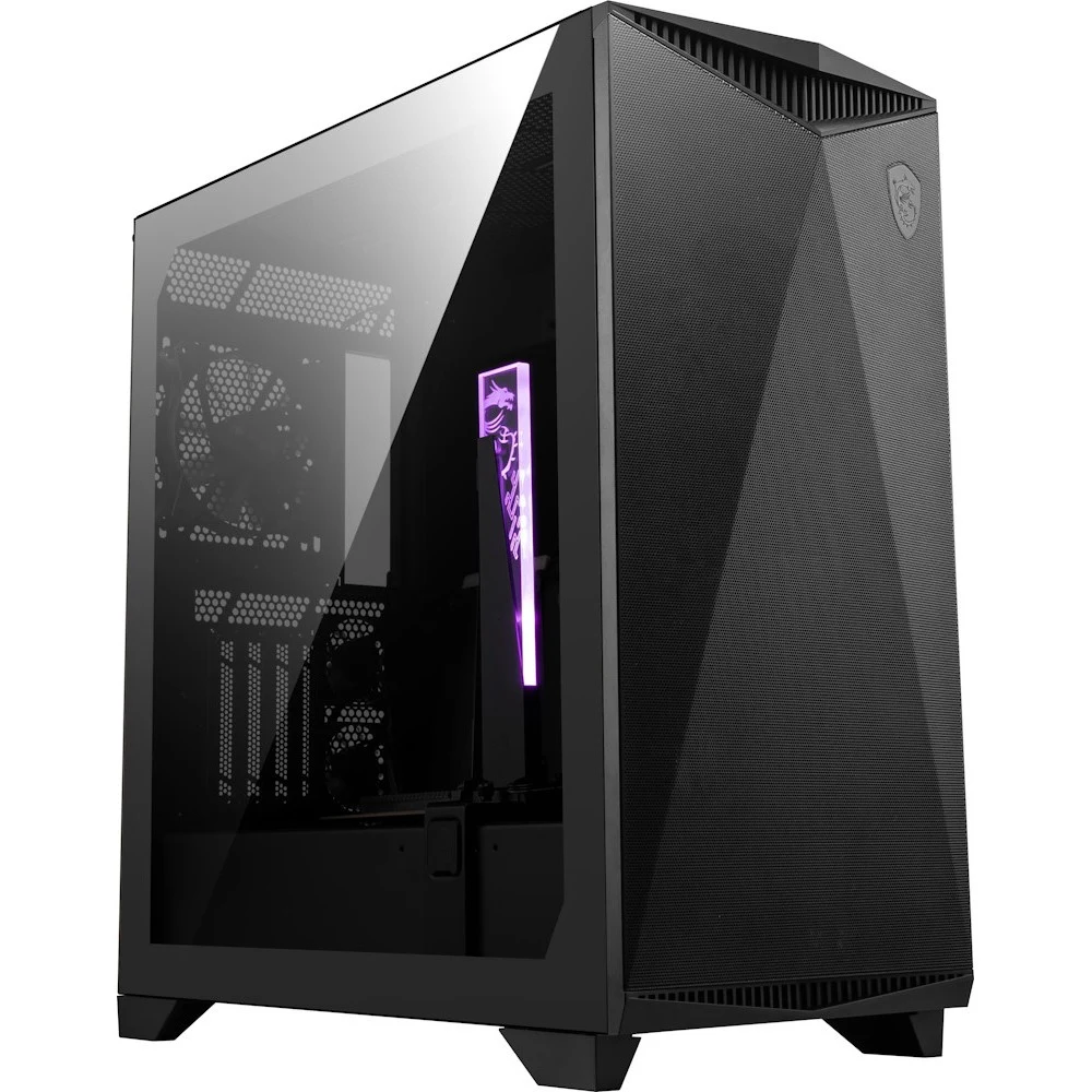 Корпус MSI MPG GUNGNIR 300P AIRFLOW 2xUSB 3.2 Gen 1, 1xUSB 3.2 Gen2 Type-C, 4x120mm PWM black Fan, 1x80mm Fan, 2x 6015 Fan, MPG PCI-E 4.0 X16 RISER CABLE, Tempered Glass Window