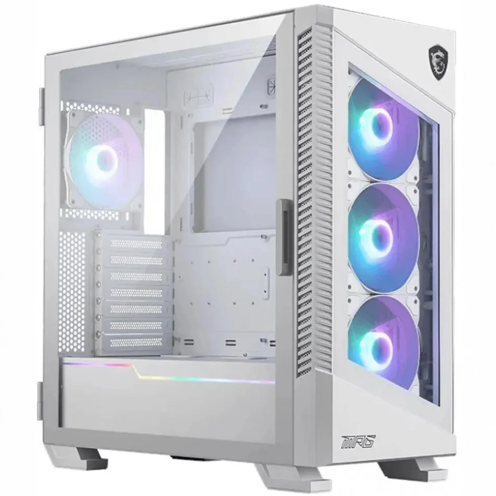 Корпус MPG VELOX 100R WHITE, Global, 2xUSB 3.0, 1xType C, 4x120mm ARGB Fan, ARGB