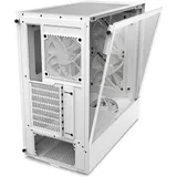 Компьютерный корпус, NZXT, H5 Flow RGB White, CC-H52FW-R1, Mid-Tower, E-ATX / ATX / Micro-ATX / Mini-ITX, USB 3.2 Gen. *2/Type C*1/ Type A*1, HD Audio/mic, 2*120мм RGB вентилятор F120 RGB Core, Высо