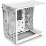 Компьютерный корпус, NZXT, H6 Flow, CC-H61FW-01, Mid-Tower, ATX/M-ATX/M-ITX, USB 3.2 Type-A *1, USB 3.2 Type-C *1, Audio+Mic *1, 3*120мм F120Q fan (Передняя-правая), Высота процессорного кулера 163м