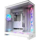 Корпус без блока питания/ Case NZXT H9 Flow RGB+ (2025), Midi-Tower, TG, 6x140mm RGB + 1x120mm RGB, 2xUSB-A 3.2 + 1xUSB-C 3.2, E-ATX, ATX, mATX, mITX White