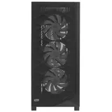 Корпус без блока питания/ PCCooler C3D510 BK ARGB, Tempered Glass Full Tower, Black, TG, 0.7 SPCC, 3x120mm ARGB E-ATX, ATX, mATX, mITX 170/390/410mm 2x2.5", 2x3.5", 7xPCI 2xUSB-A 3.0 454.8x220x490.6
