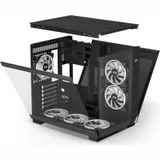 Корпус PCCooler C3T500 ARGB BK ATX/MATX/ITX USB3.1 Gen 2 Type-C, USB3.0, USB2.0, 6xFAN ARGB included (1x сзади, 2x сбоку, 3x снизу ), Black