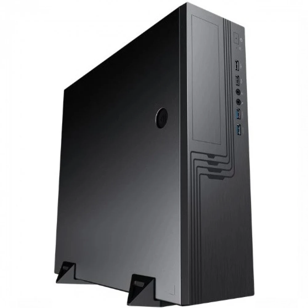 корпус Slim Case Powerman EL555 Black PM-300TFX 80+Bronze U3.0*2+U2*2+2*combo Audio fan 9cm intrusion switch