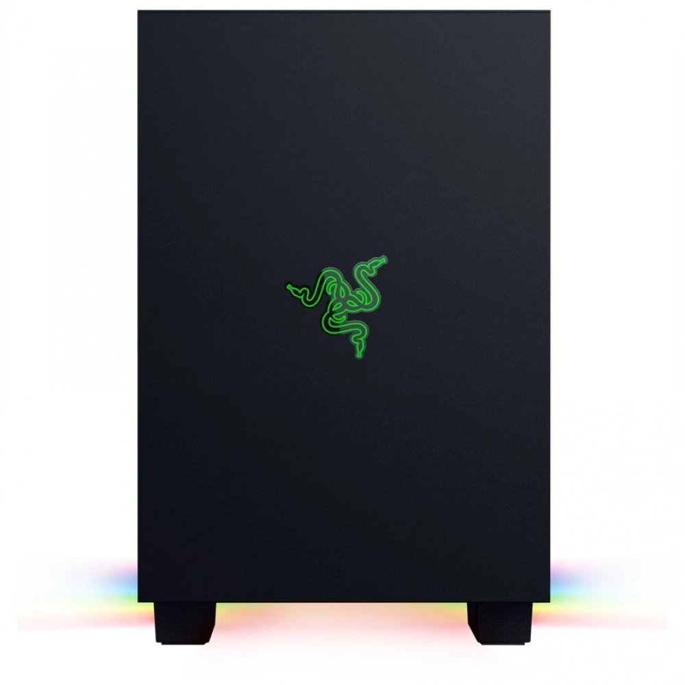 Компьютерный корпус, RAZER, Tomahawk RC21-01400100-R3M1, Mini-DTX/Mini-ITX, SFX/SFX-L, USB Type-A*2/3.0*1, HD-Audio+Mic, Высота процессорного кулера до 165мм, Длина VGA до 320мм, 3*2.5", Сталь 0,8 м