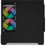 Корпус ПК без блока питания/ Case SAMA V40 Black, Midi-Tower, TG, 6x120mm ARGB, 2xUSB 3.0 + 1xUSB 3.1 Type-C, ATX, mATX, mITX Black