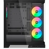 Корпус ПК без блока питания/ Case SAMA V50 Black, Midi-Tower, TG, 4x120mm ARGB, 2xUSB 3.0 + 1xUSB 3.1 Type-C, ATX, mATX, mITX Black