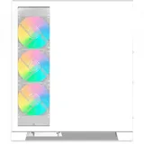 Корпус ПК без блока питания/ Case SAMA V50 White, Midi-Tower, TG, 4x120mm ARGB, 2xUSB 3.0 + 1xUSB 3.1 Type-C, ATX, mATX, mITX White