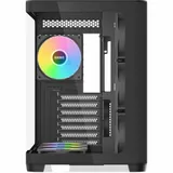 Корпус ПК без блока питания/ Case SAMA V60 Black, Midi-Tower, TG, 7x120mm ARGB, 2xUSB 3.0 + 1xUSB 3.1 Type-C, ATX, mATX, mITX Black