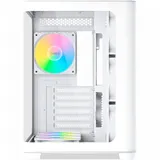 Корпус ПК без блока питания/ Case SAMA V60 White, Midi-Tower, TG, 7x120mm ARGB, 2xUSB 3.0 + 1xUSB 3.1 Type-C, ATX, mATX, mITX White