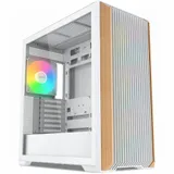 Корпус ПК без блока питания/ Case SAMA Z60 White, Midi-Tower, TG, 4x140mm ARGB, 2xUSB 3.0 + 1xUSB 3.1 Type-C, E-ATX, ATX, mATX, mITX White