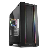 Sharkoon Elite Shark CA200M RGB led игровой корпус чёрный (E-ATX, Закаленное стекло, fan 1x120 мм, 2 x USB 3.0,2 x USB 2.0, audio)