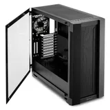 Sharkoon Elite Shark CA200M RGB led игровой корпус чёрный (E-ATX, Закаленное стекло, fan 1x120 мм, 2 x USB 3.0,2 x USB 2.0, audio)