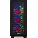 Корпус ПК без БП Sharkoon ELITE SHARK CA300H Black EATX, 4x3.5, 7x2.5, 2xUSB 3.0, 1xTypeC, Audio, 505*235*520mm