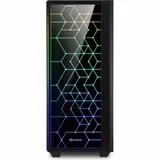Корпус Sharkoon RGB LIT 100, Mid Tower, ATX, Black, 2x3.5"/6x2.5" HDD, 3xUSB, Mic+Audio