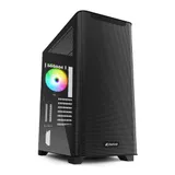 Корпус ПК без БП Sharkoon M30 RGB <EATX, 2x3.5, 4x2.5,2xUSB 3.0, 1x TypeC, Audio, 457*220*488mm>
