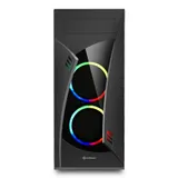 Sharkoon NIGHT SHARK RGB led игровой корпус чёрный (ATX, закаленное стекло, fan 2x120 мм + 1x120 мм + 1x120 мм, 2xUSB 2.0, 2xUSB 3.0, audio)