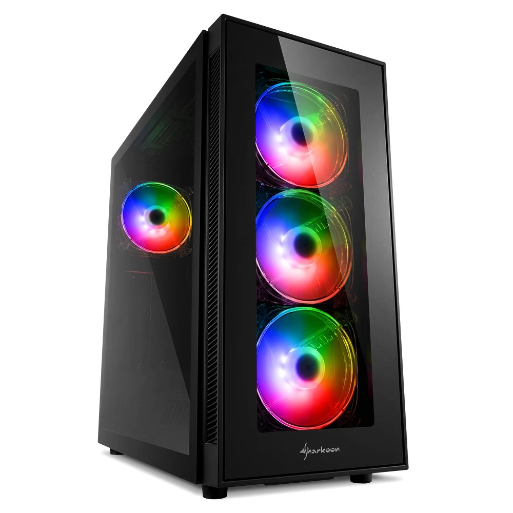 Корпус ПК без БП Sharkoon TG5 PRO RGB &lt ATX, 3x3.5, 4x2.5, 2xUSB 3.0, 2xUSB2.0, Audio, 452*215*465mm&gt