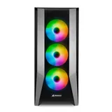 Корпус ПК без БП Sharkoon TG7M RGB <EATX, 2x3.5, 4x2.5, 2xUSB 3.0, 1x TypeC, Audio,, 3x120mm ARGB F/P, 1x120mm ARGB R/P, 485*220*488mm>
