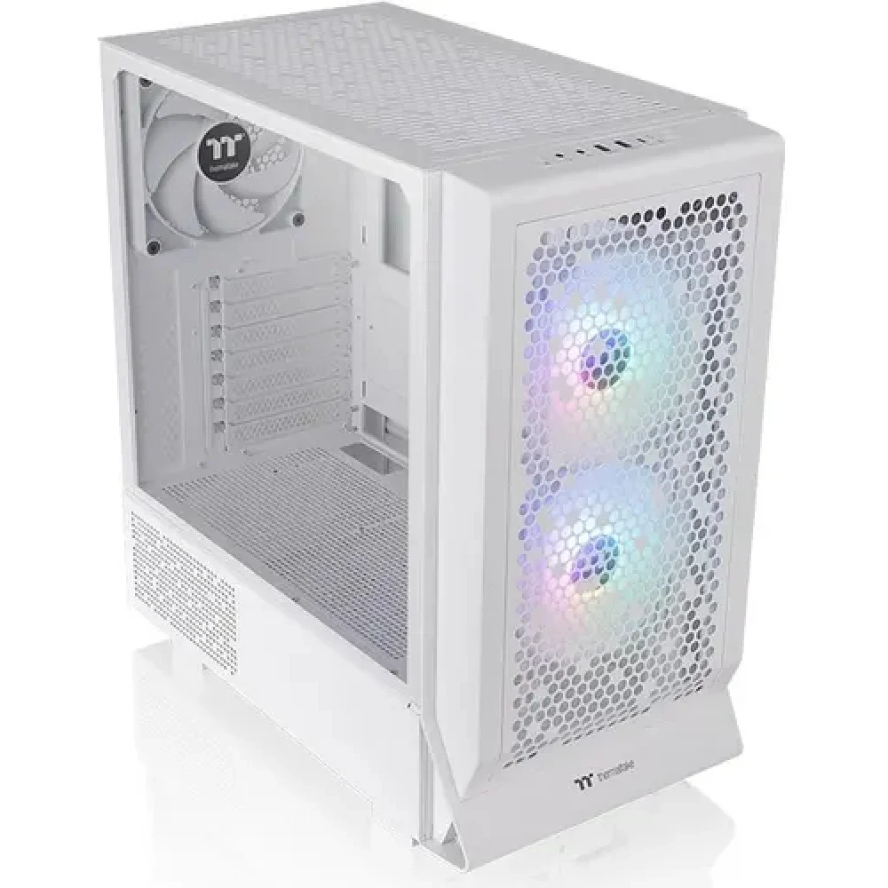 Компьютерный корпус, Thermaltake, Ceres 330 TG ARGB Snow, CA-1Y2-00M6WN-01, Mid-Tower, 2*USB 3.0, 1*USB 3.2 (Gen 2) Type-C, HD Audio/Mic, Высота процессорного куллера 185мм, Длина VGA до 370мм, 2*14