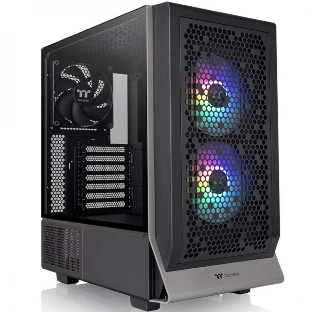 Компьютерный корпус, Thermaltake, Ceres 300 TG ARGB, CA-1Y2-00M1WN-00, Mid Tower, Mini-ITX/M-ATX/ATX/E-ATX, USB 3.0*2/Type C*1, HD-Audio+Mic, 2*140 мм CT140 ARGB fan /1*140мм CT140, Высота процессор