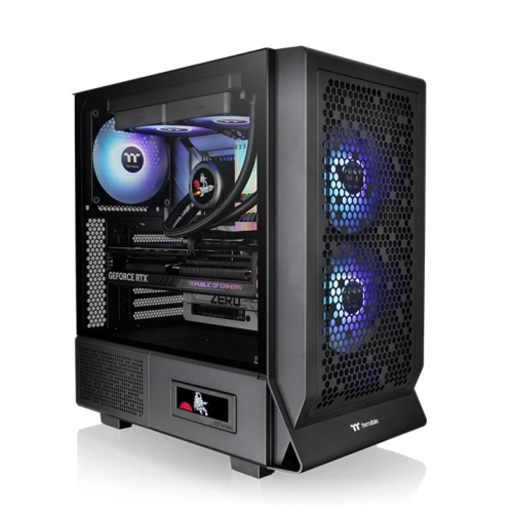 Компьютерный корпус, Thermaltake, Ceres 330 TG ARGB, CA-1Y2-00M1WN-01, Mid-Tower, 2*USB 3.0, 1*USB 3.2 (Gen 2) Type-C, HD Audio/Mic, Высота процессорного куллера 185мм, Длина VGA до 370мм, 2*140мм C