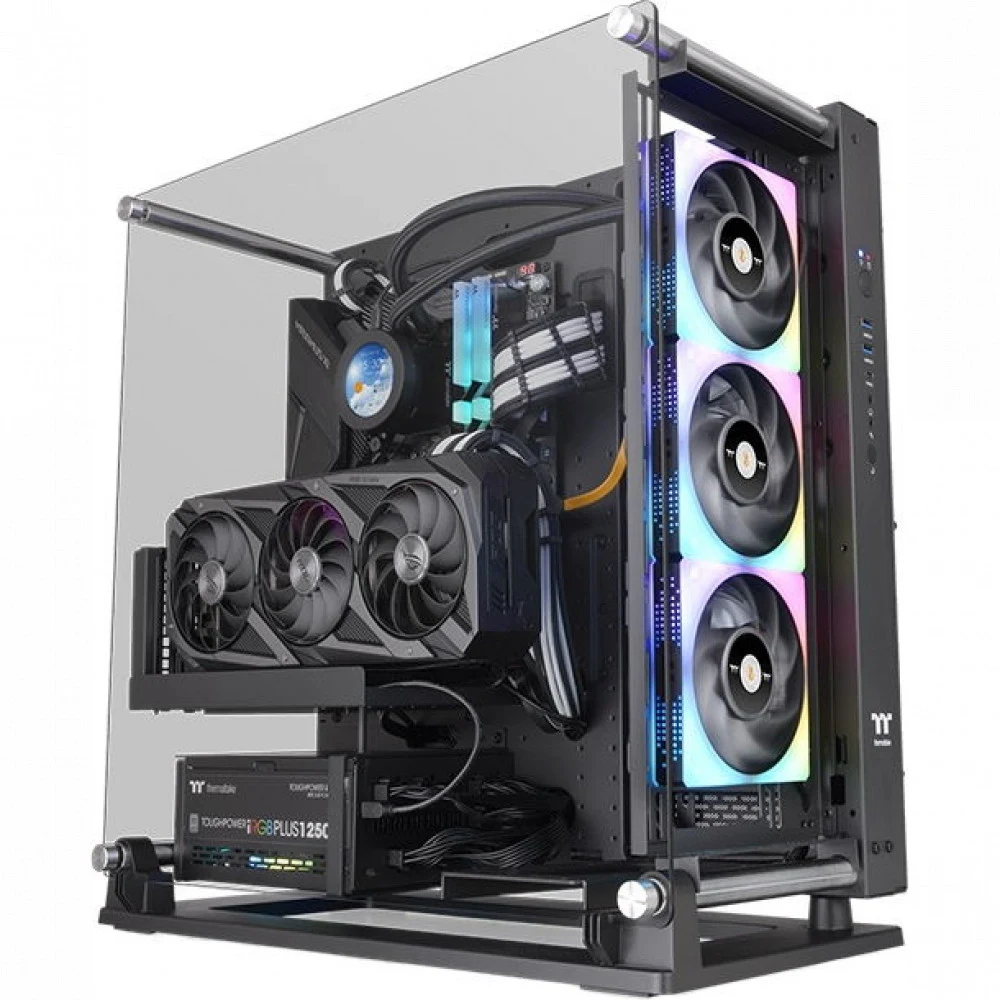 Компьютерный корпус, Thermaltake, Core P3 TG Pro, CA-1G4-00M1WN-09, Mid Tower, E-ATX/ATX/M-ATX/Mini-ITX, USB 3.0*2, USB 3.2 (Gen 2) Type-C*1, HD-Audio, Высота процессорного куллера до 180 мм, Длина