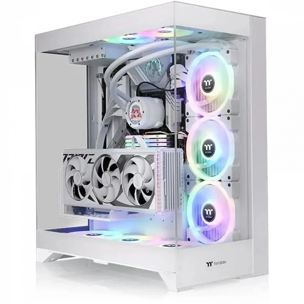 Компьютерный корпус, Thermaltake, CTE E550 TG Snow, CA-1Z8-00M6WN-00, Mid Tower, E-ATX/ATX/M-ATX/M-ITX, USB 3.0*2, Type-C*1, HD Audio+Mic, Высота процессорного куллера до 166мм, Длина VGA до 444мм,