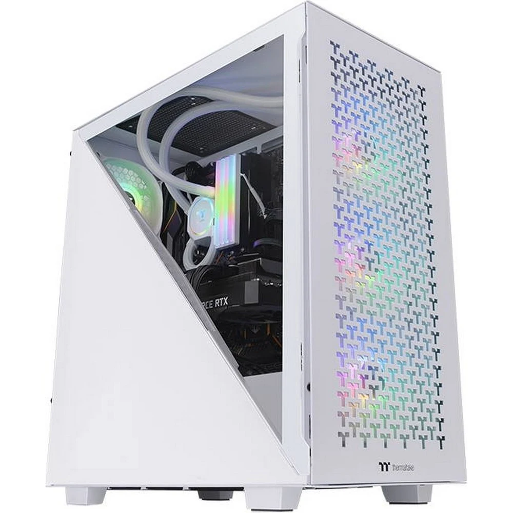 Компьютерный корпус, Thermaltake, Divider 300 TG Air Snow, CA-1S2-00M6WN-02, Mid tower, ATX/M-ATX/Mini-ITX, USB 3.2 (Gen 2) Type-C*1, USB 3.0*2, HD Audio, 1*120мм Standard fan/1*120мм, Максимальная