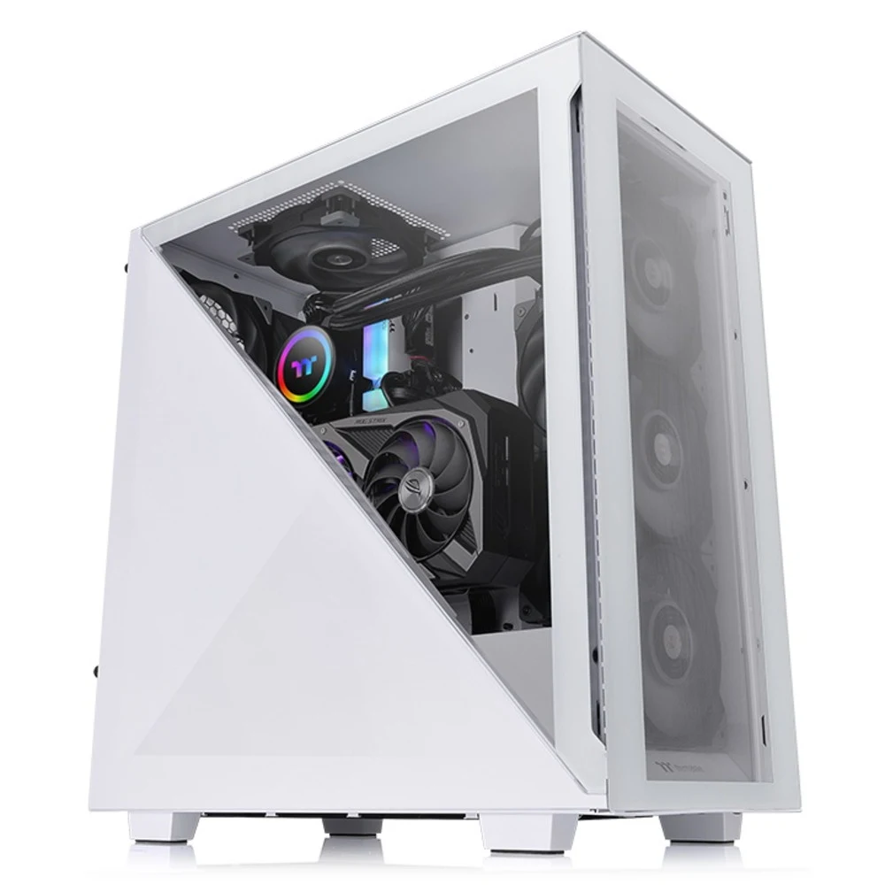 Компьютерный корпус Thermaltake Divider 300 TG Snow без Б/П Компьютерный корпус, Thermaltake, Divider 300 TG Snow, CA-1S2-00M6WN-00, ATX/Micro ATX/Mini-ITX, USB 2*3.0 / 1*3.2 Type C, HD-Audio, 1*120