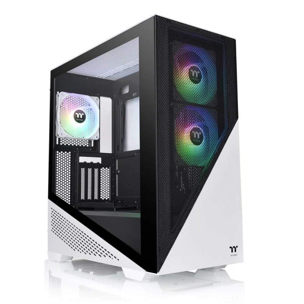 Компьютерный корпус, Thermaltake, Divider 370 TG ARGB Snow, CA-1S4-00M6WN-00, Mid Tower, ATX/M-ATX/Mini-ITX/E-ATX, USB 3.0*2, HD Audio*1, 3*120мм ARGB PWM fan, Высота процессорного куллера до 170 мм