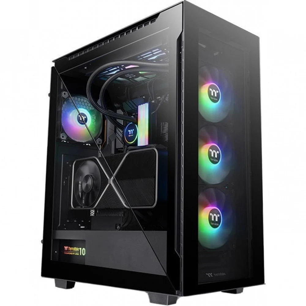 Компьютерный корпус, Thermaltake, Divider 500 TG ARGB, CA-1T4-00M1WN-01, Mid-tower, ATX/M-ATX/Mini-ITX, USB 3.2 (Gen 2) Type-C*1, USB 3.0*2, HD Audio, 3*120мм ARGB fan/1*120мм fan, Максимальная высо