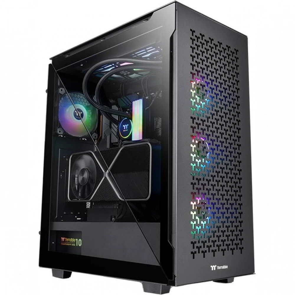 Компьютерный корпус, Thermaltake, Divider 500 TG Air, CA-1T4-00M1WN-02, Mid-tower, ATX/M-ATX/Mini-ITX, USB 3.2 (Gen 2) Type-C*1, USB 3.0*2, HD Audio, 2*120мм, 2*3,5"/7*2,5", Сталь, 2*Закаленное стек
