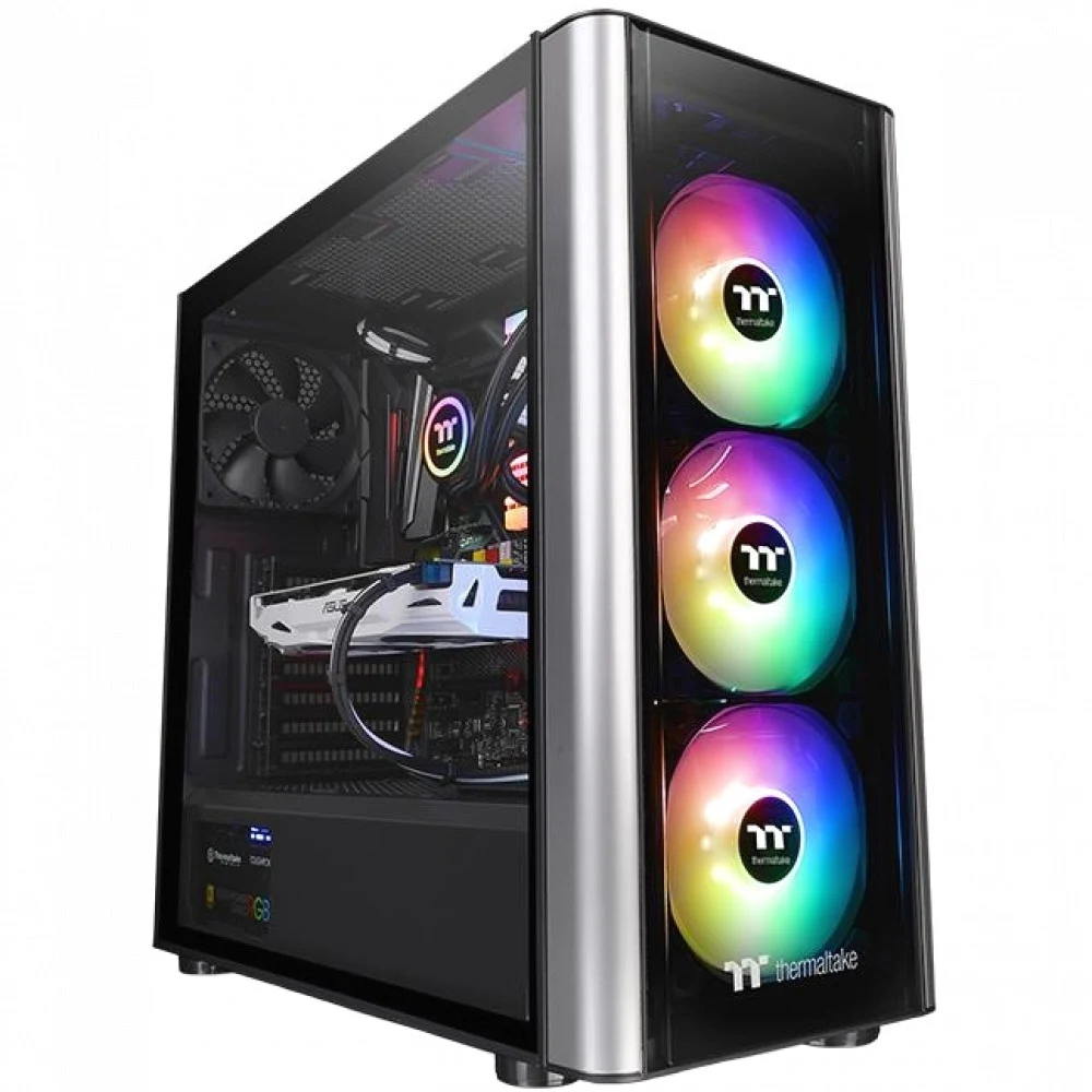 Компьютерный корпус, Thermaltake, Level 20 MT ARGB, CA-1M7-00M1WN-00, Mid-tower, ATX/M-ATX/Mini-ITX, USB 3.0*2, HD-Audio, 1*120 мм / 3*120 мм Addressable RGB, Высота процессорного куллера до 170 мм,