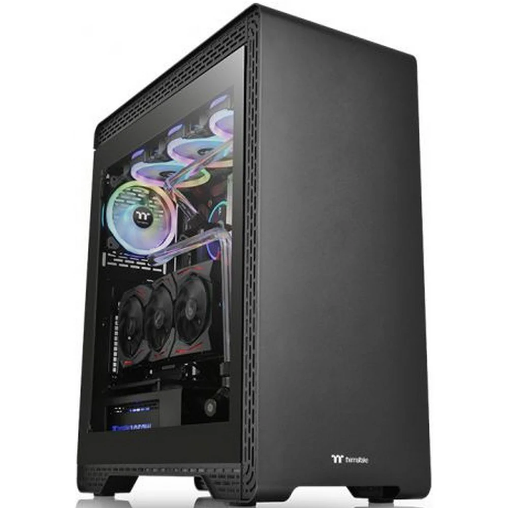 Компьютерный корпус, Thermaltake, S500 TG, CA-1O3-00M1WN-00, SPCC, Tempered Glass*1, 140mm Standard Fan*1/120mm Standard Fan*1, ATX/Micro ATX/Mini-ITX, USB 3.0 x 2, USB 2.0 x 2, HD Audiox1, Reset Bu