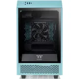 Компьютерный корпус, Thermaltake, The Tower 100 Turquoise, CA-1R3-00SBWN-00, SPCC, Tempered Glass*3, Mini-ITX, USB 3.2 (Gen 2) Type-C x 1, USB 3.0 x 2, 1 х 120 мм (верхн.панель), 1 х 120 мм (задн.па