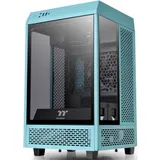 Компьютерный корпус, Thermaltake, The Tower 100 Turquoise, CA-1R3-00SBWN-00, SPCC, Tempered Glass*3, Mini-ITX, USB 3.2 (Gen 2) Type-C x 1, USB 3.0 x 2, 1 х 120 мм (верхн.панель), 1 х 120 мм (задн.па