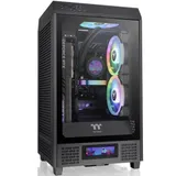 Компьютерный корпус, Thermaltake, The Tower 200, CA-1X9-00S1WN-00, Mini-ITX, USB 2*3.0/1*Type C, HD-Audio+Mic, Кулер 2*140 мм, Высота процессорного кулера до 200 мм, Длина VGA до 380 мм(без кожуха б