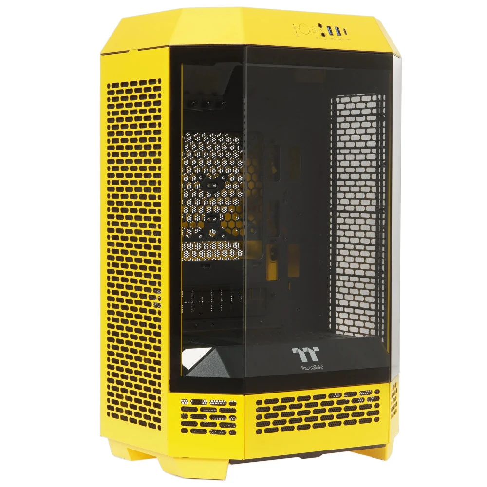 Компьютерный корпус, Thermaltake, The Tower 300 Bumblebee, CA-1Y4-00S4WN-00, Micro-Tower, Mini-ITX/M-ATX, USB 3.2*1, USB 3.0*2, HD Audio/mic, 3*140мм CT140 fan, Максимальная длина видеокарты 400мм,