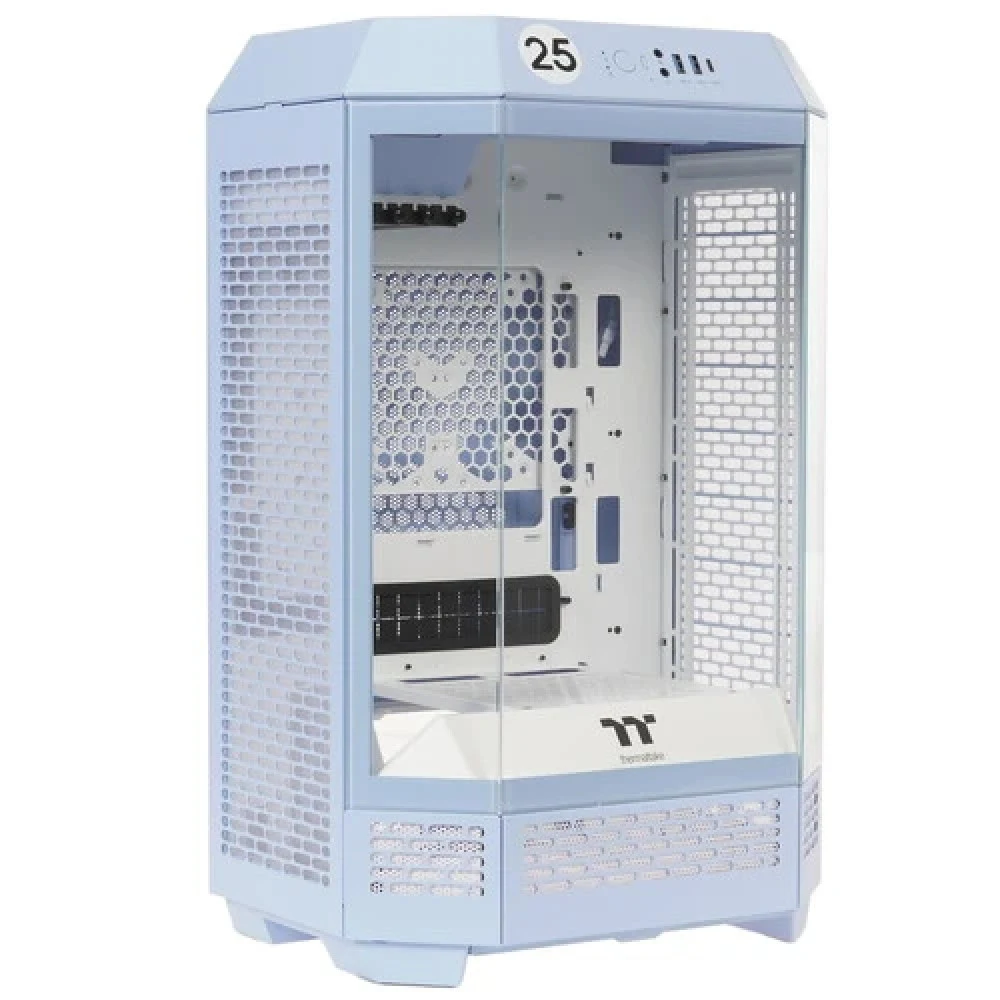 Компьютерный корпус, Thermaltake, The Tower 300 Hydrangea Blue, CA-1Y4-00SFWN-00, Micro-Tower, Mini-ITX/M-ATX, USB 3.2*1, USB 3.0*2, HD Audio/mic, 3*140мм CT140 fan, Максимальная длина видеокарты 40