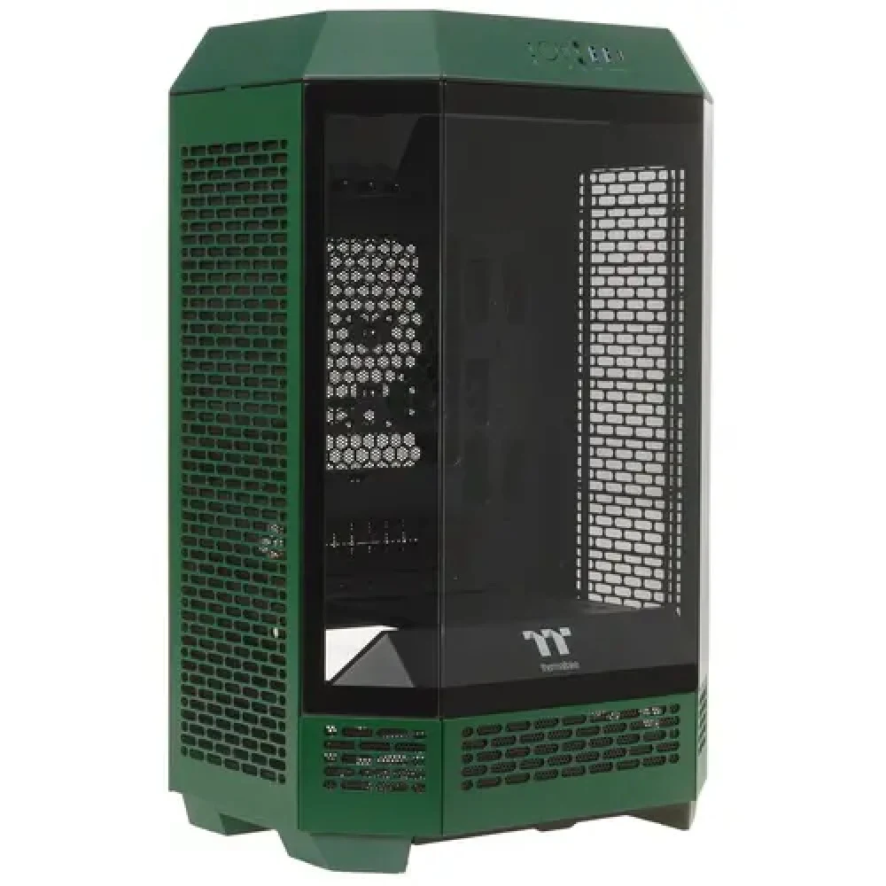 Компьютерный корпус, Thermaltake, The Tower 300 Racing Green, CA-1Y4-00SCWN-00, Micro-Tower, Mini-ITX/M-ATX, USB 3.2*1, USB 3.0*2, HD Audio/mic, 3*140мм CT140 fan, Максимальная длина видеокарты 400м