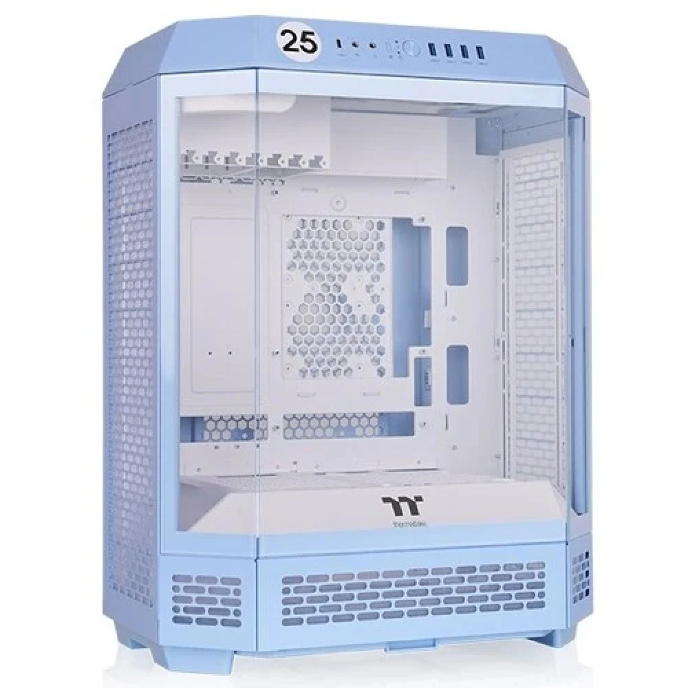 Компьютерный корпус, Thermaltake, The Tower 600 Hydrangea Blue, CA-1Z1-00MFWN-00, Mid Tower, ATX / M-ATX / M-ITX, Type-C*1, USB 3.0*4, HD+Audio*1, 2*140мм вентиляторы, Высота процессорного кулера до