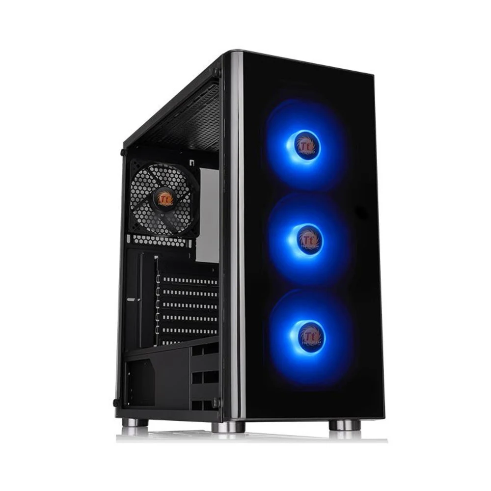 Компьютерный корпус, Thermaltake, V200 TG RGB, CA-1K8-00M1WN-01, Mid Tower, ATX/M-ATX/Mini-ITX, USB 3.0*1/2.0*2, HD-Audio+Mic, 1*120 мм/ 3*120 мм RGB, Высота процессорного куллера до 160 мм, Длина V