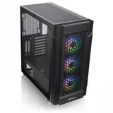 Компьютерный корпус, Thermaltake, Versa T27 TG ARGB, CA-1W2-00M1WN-01, Micro ATX/Mini ITX, USB 3.2 (Gen 2) Type-Cx1/USB 3.0x2, 2*3.5/ 2*2.5, HD Audio x1, Высота процессорного куллера до 175 мм, Длин