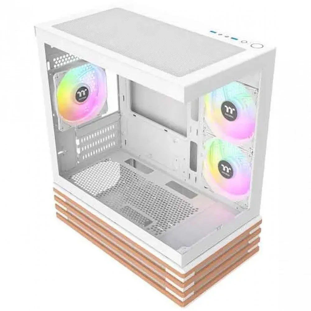 Компьютерный корпус, Thermaltake, View 170 WS ARGB Snow, CA-1Z4-00M6WN-WS, m-ATX/m-ITX, 1*3.5"/2*2.5", Высота кулера до 160 мм, Длина VGA до 340 мм, 438 x 214 x 381.4 мм, Без Б/П, Белый