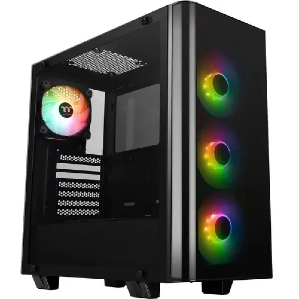 Кейс, Thermaltake, View 21 TG RGB Plus (CA-1I3-00M1WN-05), ATX/Micro ATX, USB2*3.0, HD-Audio+Mic