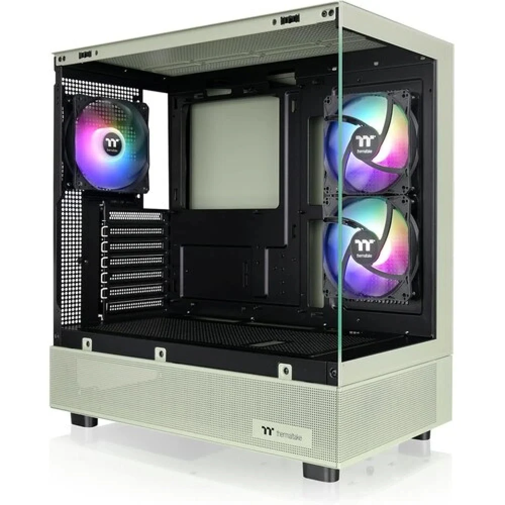 Компьютерный корпус, Thermaltake, View 270 Plus TG ARGB Matcha Green, CA-1Y7-00MEWN-01, Mid Tower, ATX/M-ATX/Mini ATX, USB3.0*2, HD-Audio, 3*120мм ARGB Lite fan, Высота кулерного процессора 166мм, Д