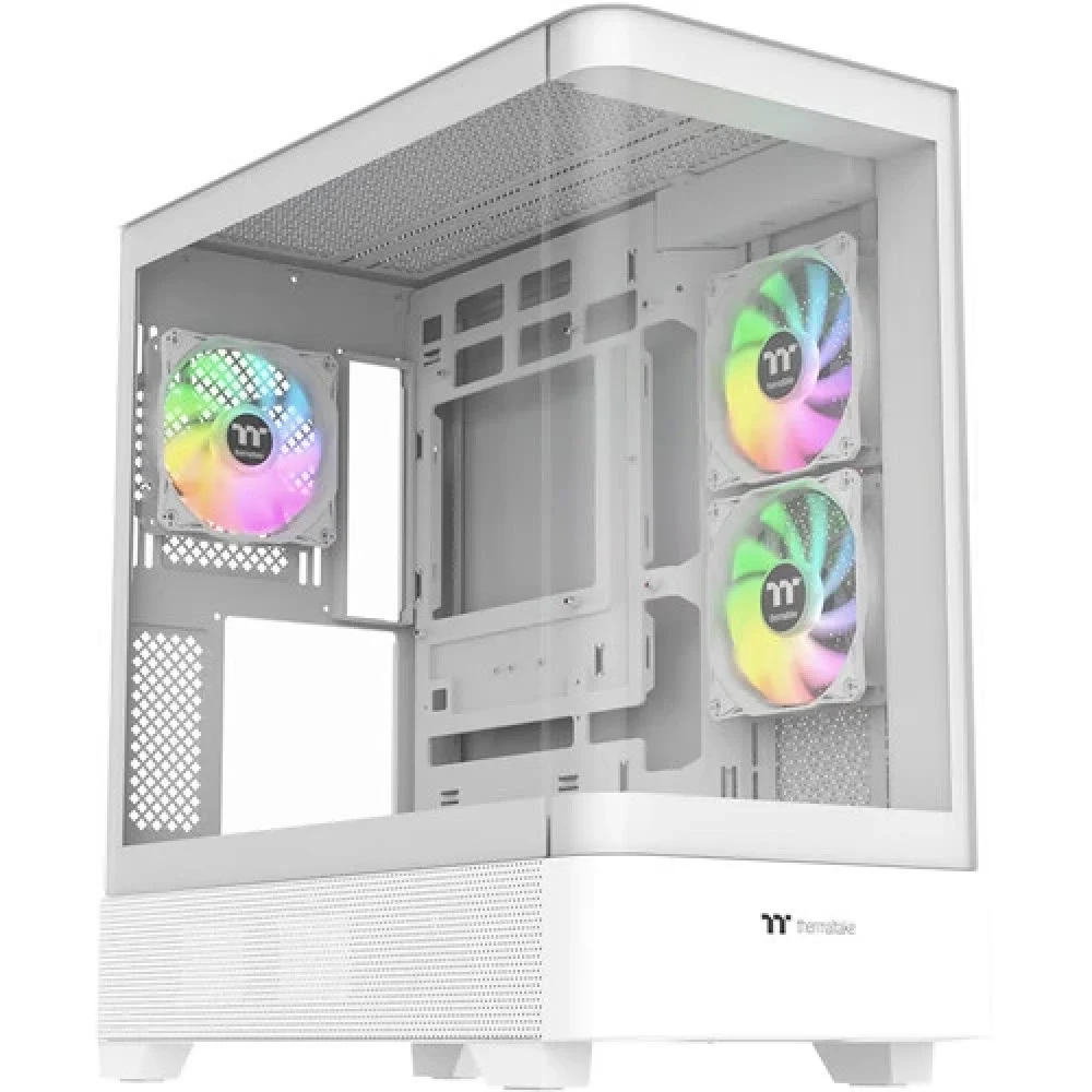 Компьютерный корпус, Thermaltake, View 290 TG ARGB Snow, CA-11G-00M6WN-00, ATX / m-ATX / m-ITX, 2*3.5"/2*2.5", Высота кулера до 180 мм, Длина VGA до 450 мм, 497 x 242 x 477 мм, Без Б/П, Белый
