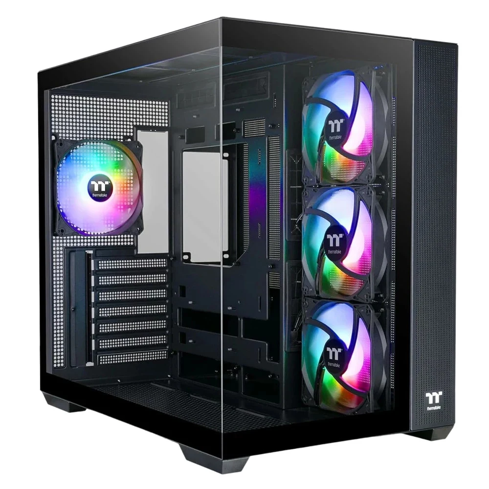 Компьютерный корпус, Thermaltake, View 380 TG ARGB, CA-1Z2-00M1WN-00, ATX / Micro ATX / Mini ITX, 1*3.5"/2*2.5", Высота кулера до 160 мм, Длина VGA до 415 мм, 410 x 285 x 442 мм, Без Б/П, Черный